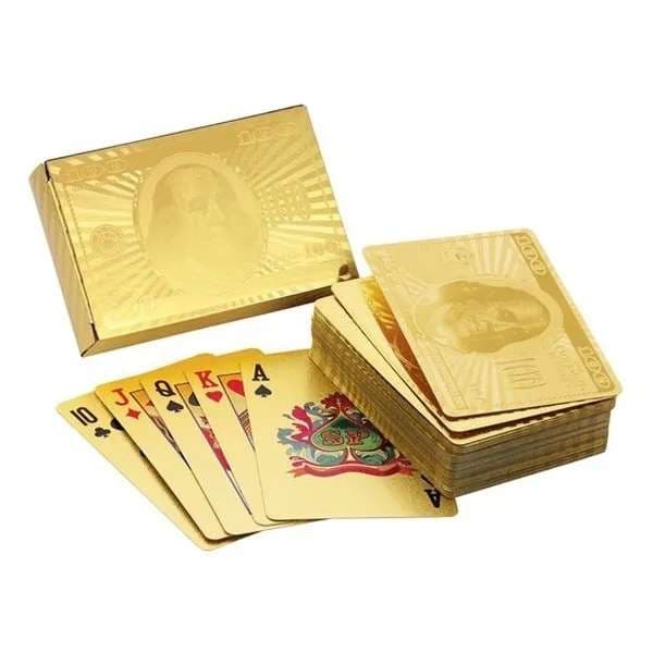 Kortstokk - Spillekort - Poker - Gull