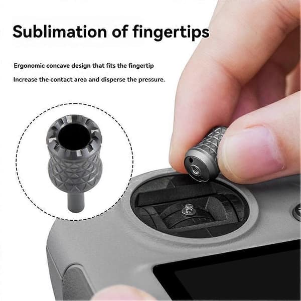 STARTRC Joystick i aluminiumlegering, udtrækkelig til DJI Mini 5 4 Pro/Mavic 4 Pro/Air 3S/Neo tommelfingerpind til DJI RC Pro 2/RC 2/RC
