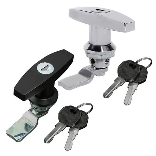 Truck T-Handle Lock Trailer Lock BLACK Black