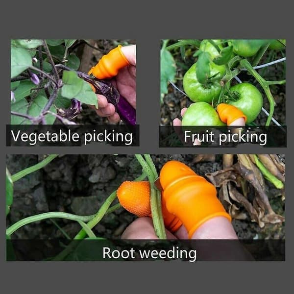 Thumb Cutter Finger Sleeve Set Picking Tool for Harvesting Plants Gardening Fruit Vegetable Picker