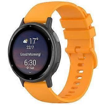 Compatible Silicone Strap for Garmin vivoactive 5, 20mm, Quick Release, Replacement Strap (Yellow)