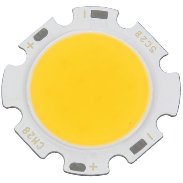 3X 5W Chip Light Round COB Super Strong LED Lamp Bulbs Warm White DC15-17V