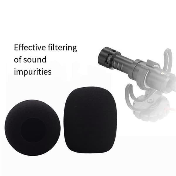 2 st skummikrofonskydd för VideoMicro kondensatormikrofoner, mini skumskydd
