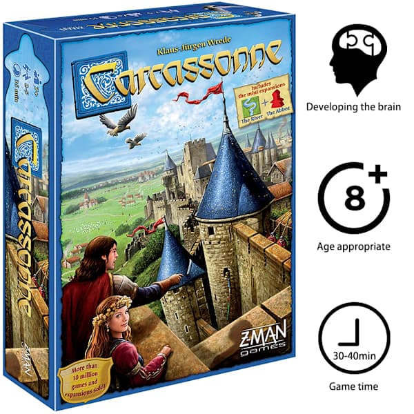 Carcassonne Brädspel Familjespel Brädspel Utöka Brädspel för 2-5 Spelare-FX-