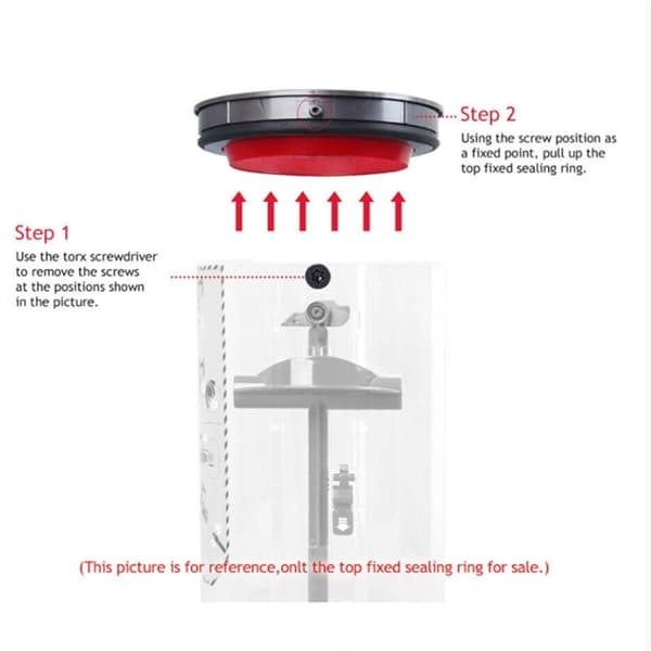 Replacement Top Seal Ring for V10 SV12 Vacuum Cleaner, Fixed Top Seal Ring with Screwdriver
