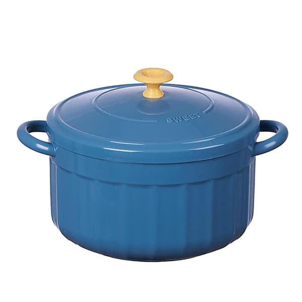 Blå bolle med lokk - Rustfritt stål - 850 ml Blå blue