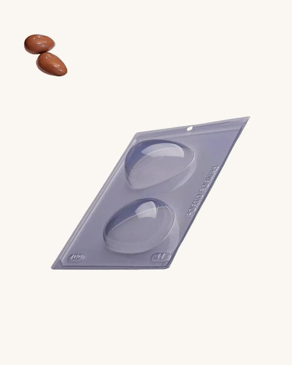 Pralineform Æg Chokoladeform - Porto Formas 31 - Special 3-delt form Transparent transparent