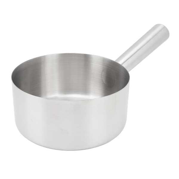 Stainless Steel Water Ladle, Long Handle Scoop for Vegetable Washing, Medium, 7.3 Inch Diameter