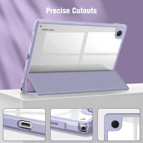Etui til Samsung Galaxy Tab A9 8.7 2023 Akryl Tablet Beskyttelsesetui - Lilla