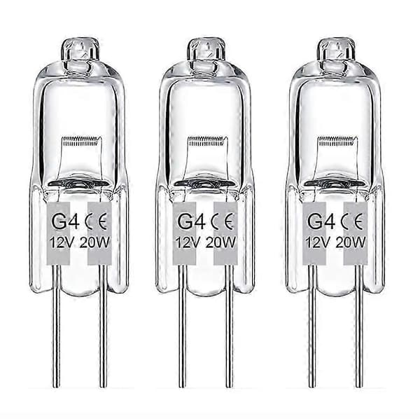 20-pack G4 Halogenlampor 20W 12V Varmvitt Ljus för Perfekt Belysning