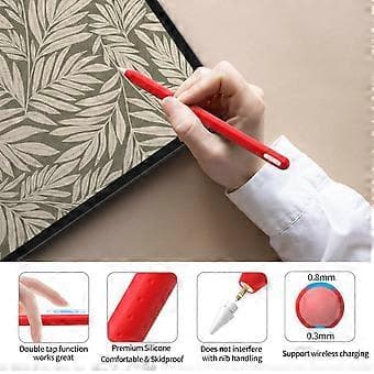 Protective Silicone Case for Pencil 2nd Generation, Sweat-Resistant and Comfortable to Hold, Superior Shielding, Transparent (Transparent)