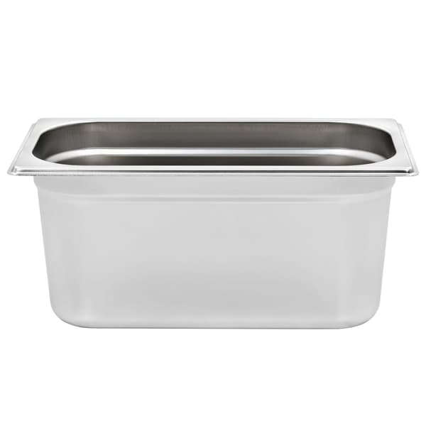 vidaXL Gastronorm Containers 4 pcs GN 1/3 150 mm Stainless Steel Silver silver