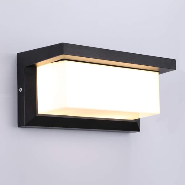 Lightess Moderni ulkoseinävalaisin LED 18W Vedenpitävä Antrasiitti