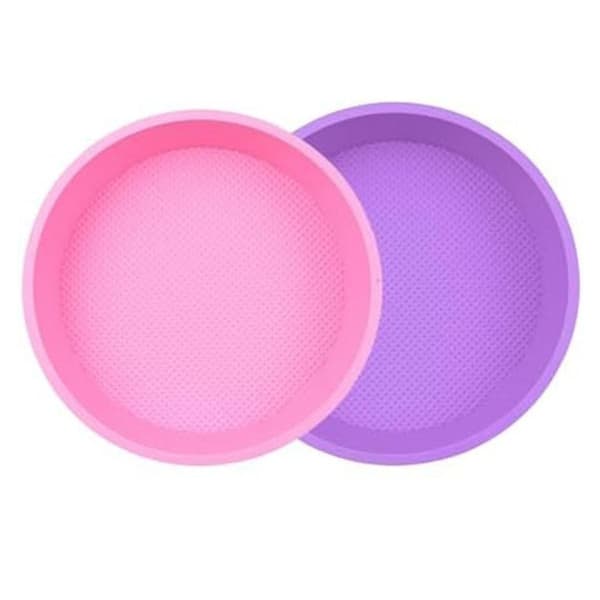2-pack Cheesecake Pan Protector, Water Bath Protector for 9, 9.5 inch Round Springform, Round Cake Pink  Purple