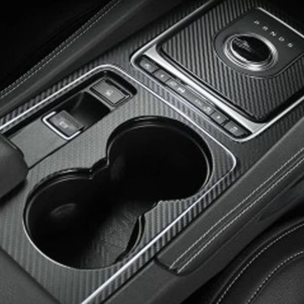 Karbonfiber Bilvindu og Girspak Klistremerke for F-Pace X761