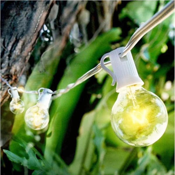 LED string lights outdoor 30m – Waterproof decorative string lights with 90 bulbs for patio and garden