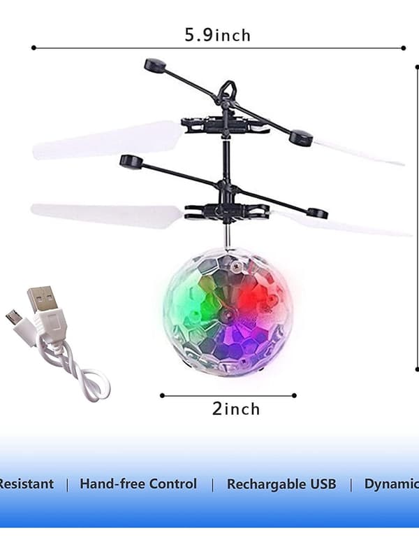 Flying ball, Mini boomerang drone with colorful lights