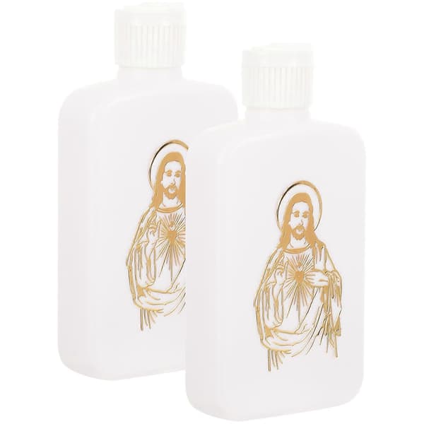 2 kpl Pyhän Veden Pulloja Katolinen Kristitty Pyhän Veden Pullo Säiliö Tyhjät Vesipullot (100ml)