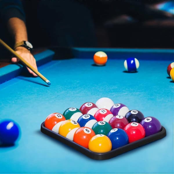 Billardkuglebakke Billardkugleholder Bakke Snookerkuglebakke Rummer Poolkugler Sæt Billardbordsudstyr 16 Kugler