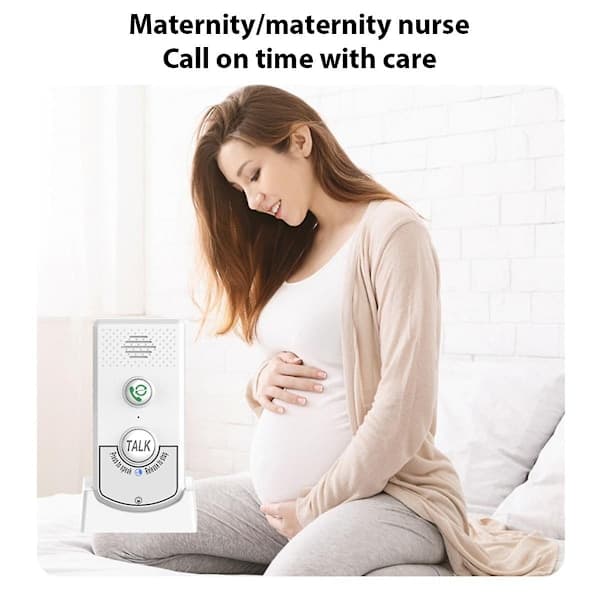 Trådløs hjemmeintercom med stemmekommunikasjon, toveis samtale, ekstra lang rekkevidde, trådløs stemmeintercom for eldre, WELLNGS-XF9-