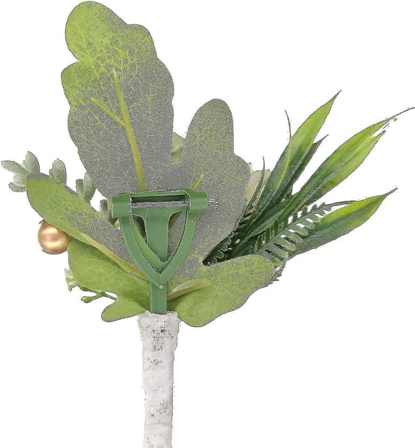 2 stk. bryllupsblomster til brudgom og forlover kostumedekoration kunstige roser knaphulsblomst til bryllup