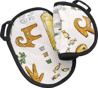 Lusse Grytlappar 2-pack CultDesign Gul yellow