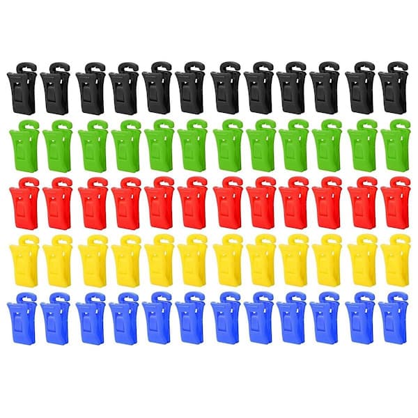 [LD]60 Sock Clips Compatible with Washing Machine and Dryer, Sock Clips with Hooks, Sock Holder Washing Machine, Dir