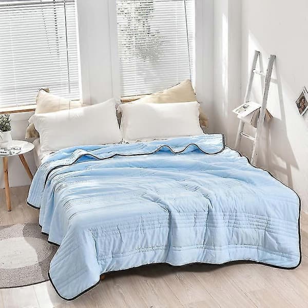Ultra Cooling Blanket for Double & Single Beds - Ultra Soft & Washable Blanket WaterGreen 100x150