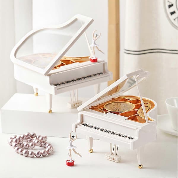 Classic Ballerina Music Jewelry Box for Dressing Table - A