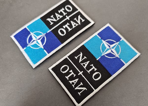 10-pack NATO-flagga tyglapp Broderad emblem med kardborre (4)