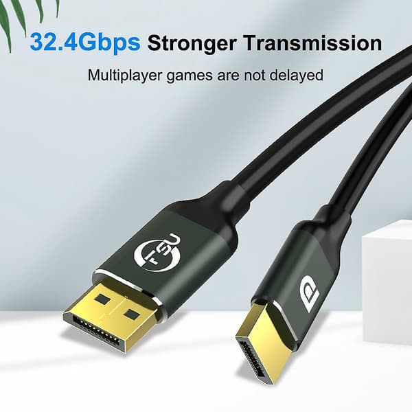 Displayport 1.4 8k 4k Hdr 144hz 165hz Display Port Adapter til Video Pc Laptop Tv Dp 1.4 Display P