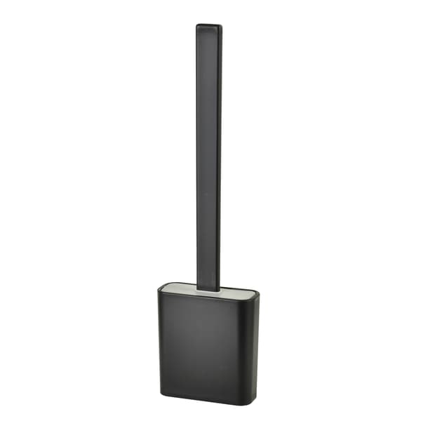 EDA SILICONE Musta WC-harja 10x4x36 cm TPR, Bathlab by MONDEX