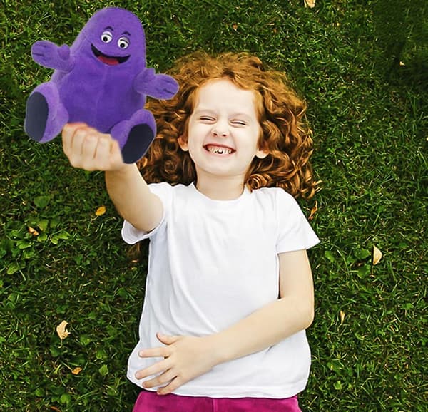 Grimace Shake Gul Hattu Pehmolelu Pehmoeläin Lelu Nukke