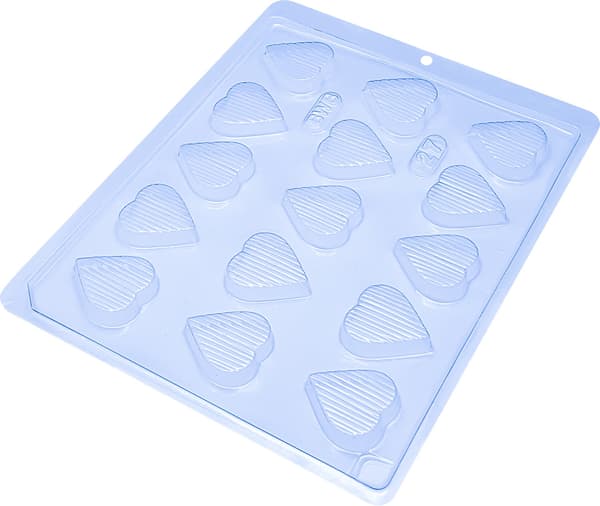 Pralineform Hjerte Chokoladeform - BWB 27 Transparent Transparent transparent