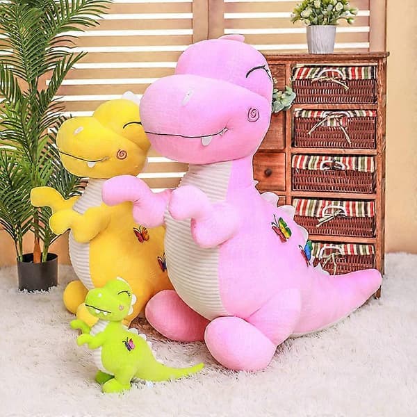 Kramgo Rosa T-Rex Plyschdocka: Perfekt för pojkar och flickor, 50 cm
