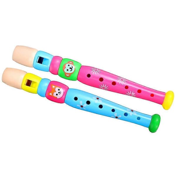 2 st Barnblockflöjt 6-håls Blockflöjtsinstrument Musik Blåsinstrument För Barn