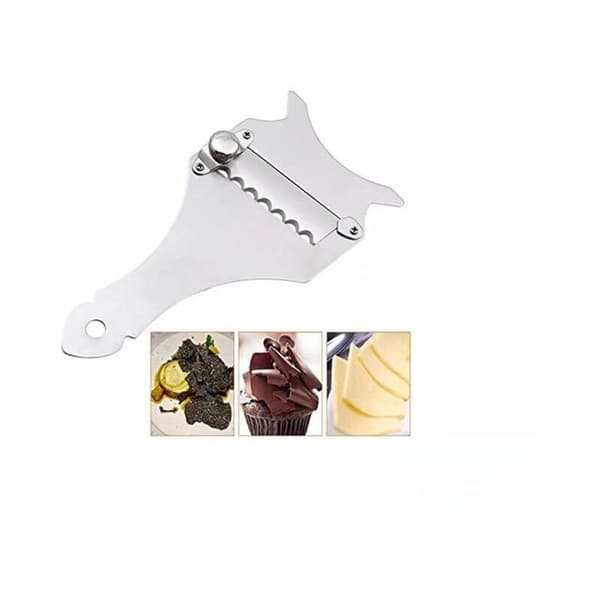 Stainless Steel Truffle Slicer, Practical Wavy Blade Chocolate Tool, Cheese, Chocolate, Stainless Steel, 1 pc
