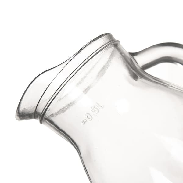 Lasikannu 500 ml nokalla ja mitta-asteikolla kaikille juomille