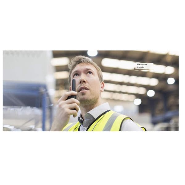 2-bens K-stik Walkie Talkie Headset Svamp Ørekop Enkelt-sidet Headset Mikrofon