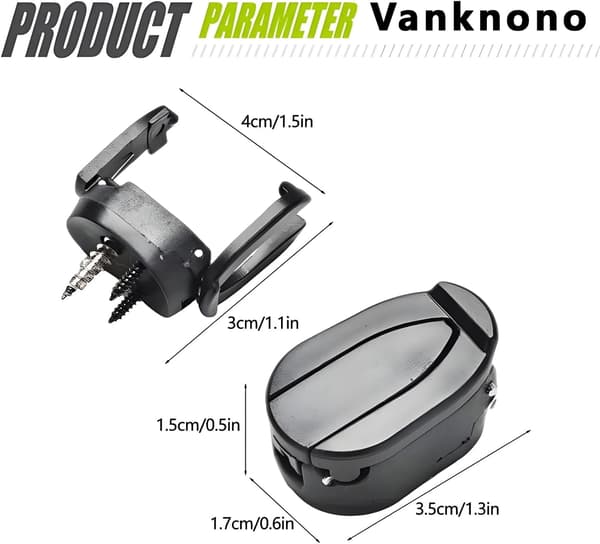 Golfboldopsamler, foldbar klo-suger til puttergreb, 6-pak