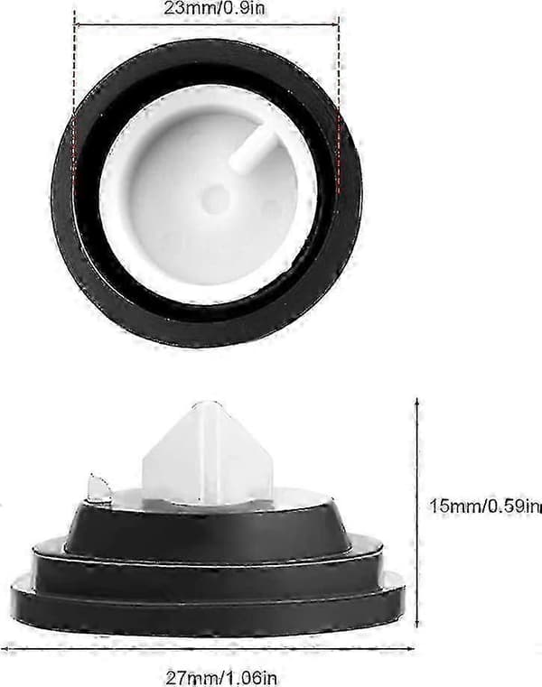 3 stk. flydeventilmembranpakning, reservegummikugleventilpakning, Siamp membranindløbsventil
