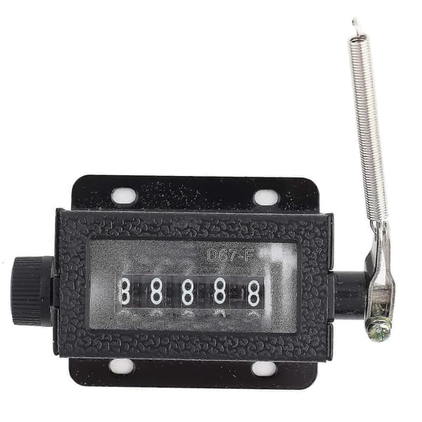 Mini Mechanical Manual Counter, d67-f 5 Digit Mechanical Resettable Manual Counter