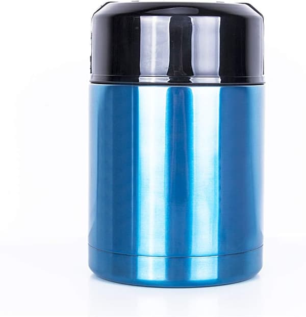 Stor isolert matbeholder for matlaging 35 oz 1000 ml, lekkasjesikker suppeboks og matoppbevaring i rustfritt stål, blå Blue