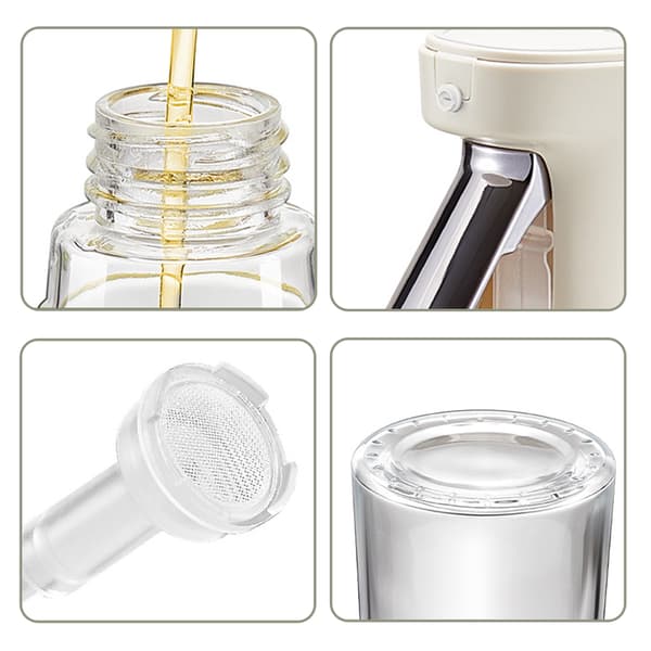 240 ml Glass Oil Spray Bottle - Kitchen Spray Bottle White