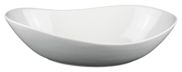 Suuri posliinikulho - Soikea - 3 kpl:n pakkaus Vit 4500