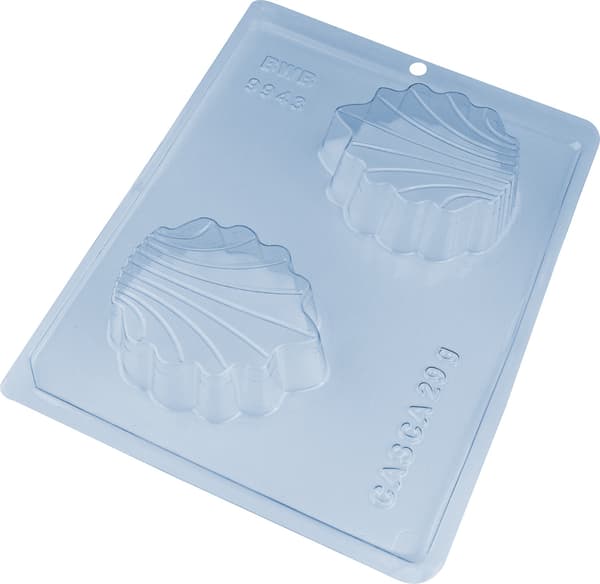 Pralinform Snäckskal Chokladform - BWB 9943 - Special 3-delad Form Transparent Transparent transparent