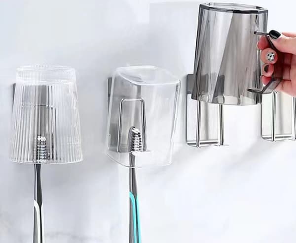 304 Stainless Steel Toothbrush Cup, Toothbrush Holder, Washable