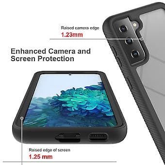 Suojaava iskunkestävä kotelo Samsung Galaxy S21 5G:lle (musta)