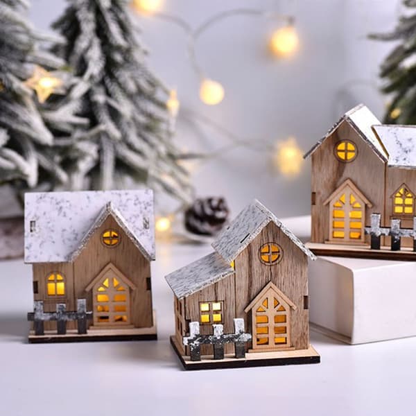 Jul LED-lys i tre, lysende hyttepynt til hjemmet, juletremodell 1