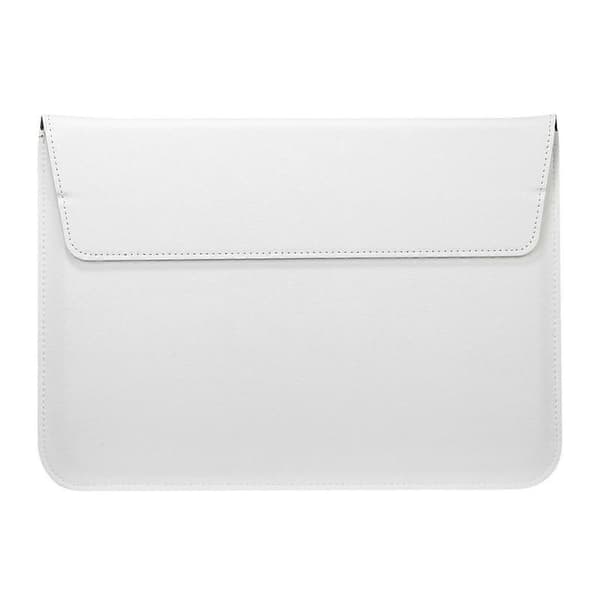 Envelope Style PU Leather Laptop Bag Case for MacBook Air 13.3-inch/iPad Pro 12.9 - White